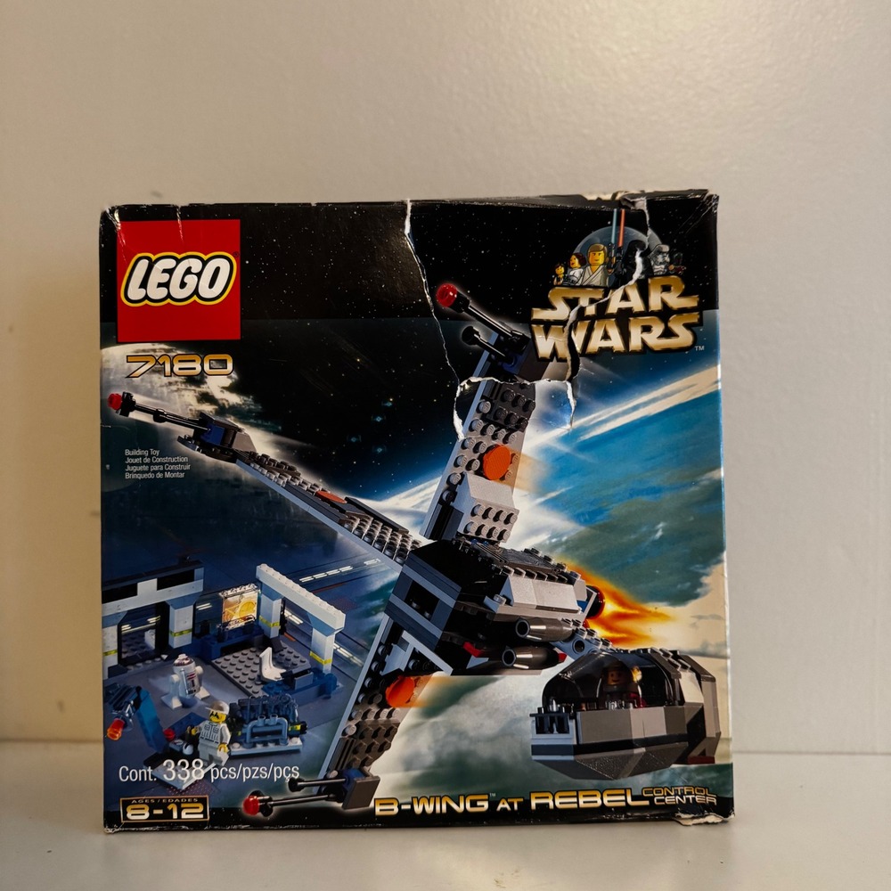 LEGO Star Wars 7180 B-Wing at Rebel Control Center 338 Pcs Vintage 2000 Set